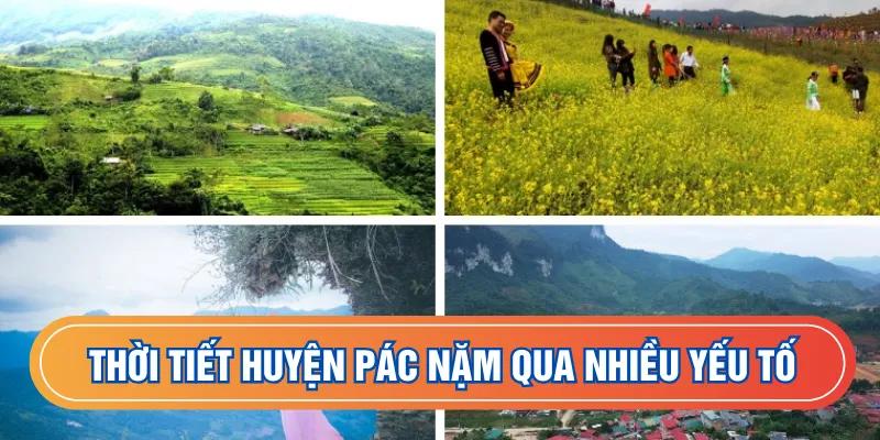 Thời tiết huyện Pác Nặm qua nhiều yếu tố