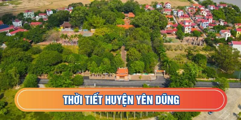 Dự báo thời tiết huyện Yên Dũng