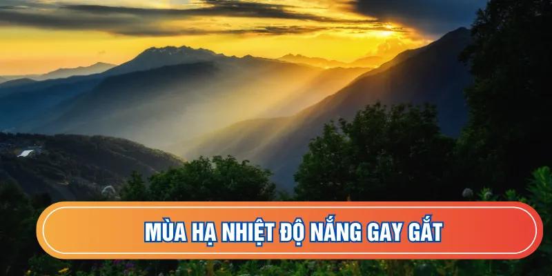 Mùa hạ nhiệt độ nắng gay gắt