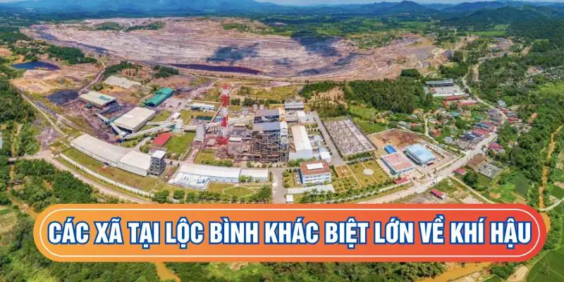 Các xã tại huyện Lộc Bình khác biệt lớn về khí hậu