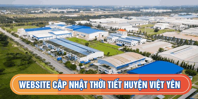 Website cập nhật thời tiết huyện Việt Yên