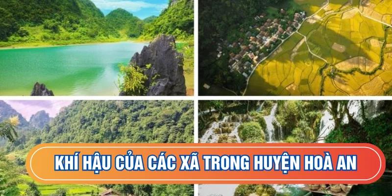 Khác biệt khí hậu giữa các vùng trong huyện