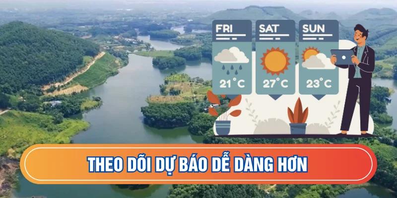 Theo dõi khí hậu Sông Công dễ dàng