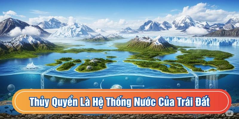Thủy quyển là toàn bộ lượng nước trên toàn Trái Đất