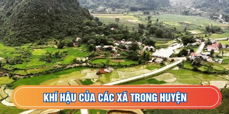 Tình hình thời tiết giữa các xã trong huyện
