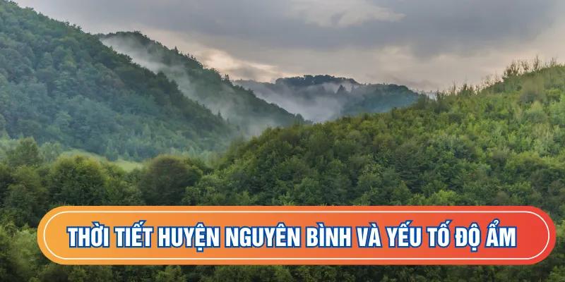Thời tiết huyện Nguyên Bình và yếu tố độ ẩm