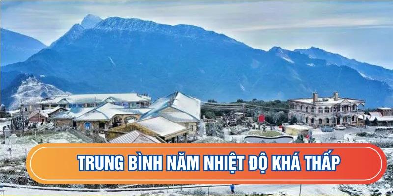 Trung bình năm nhiệt độ khá thấp