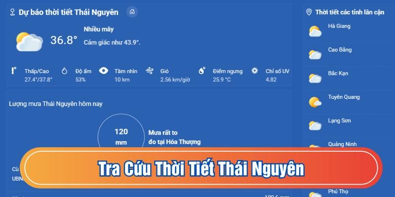 Tra cứu dự báo mưa nắng tại radarthoitiet.com 