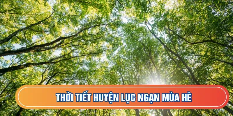 Thời tiết huyện Lục Ngạn mùa hè