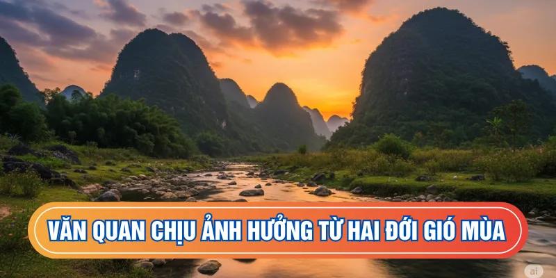 Thời tiết huyện Văn Quan chịu ảnh hưởng từ hai đới gió mùa
