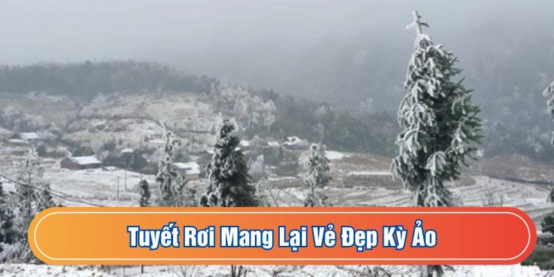 Tuyết rơi đem lại vẻ đẹp tuyệt vời cho vùng đất