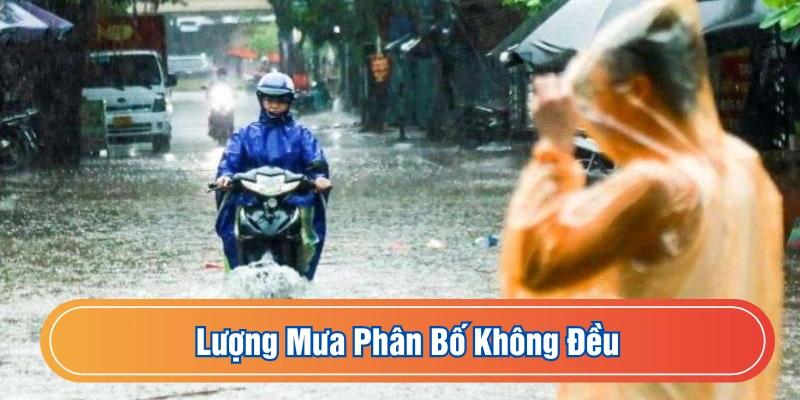 Lượng mưa ở Hưng Yên không được phân bố đồng đều