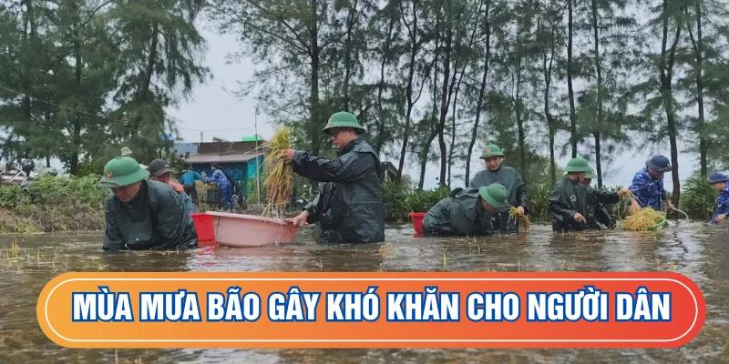Mùa mưa bão khiến cuộc sống dân cư khó khăn