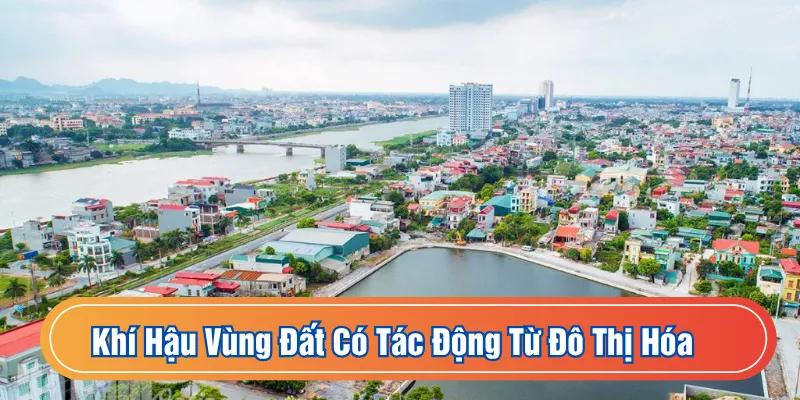 Khí hậu vùng đất có tác động từ đô thị hóa