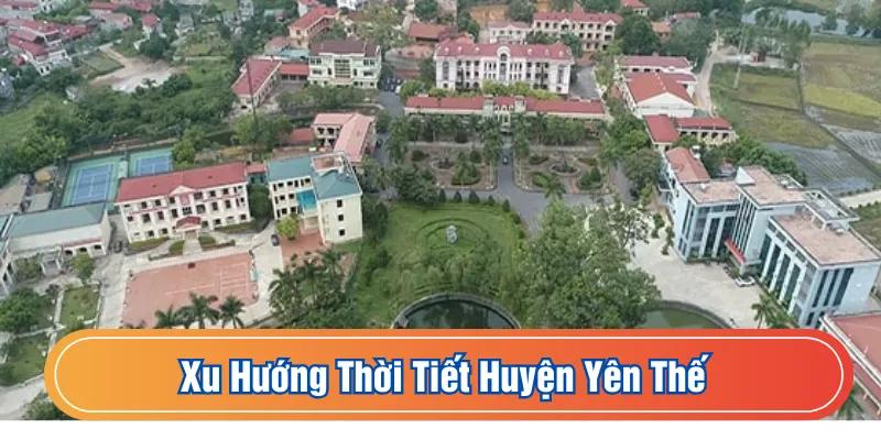 Xu hướng thời tiết huyện Yên Thế