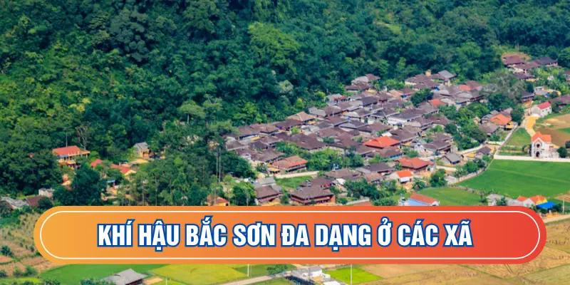 Khí hậu Bắc Sơn đa dạng ở các xã