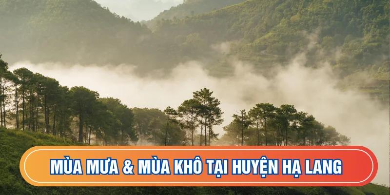 Mùa mưa và mùa khô tại Hạ Lang kéo dài