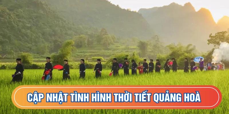 Cập nhật thời tiết huyện Quảng Hòa dễ dàng hơn