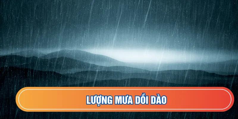 Lượng mưa của tỉnh tương đối cao